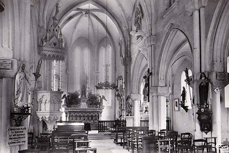 Carte postale de l'église de Colmier-le-Haut