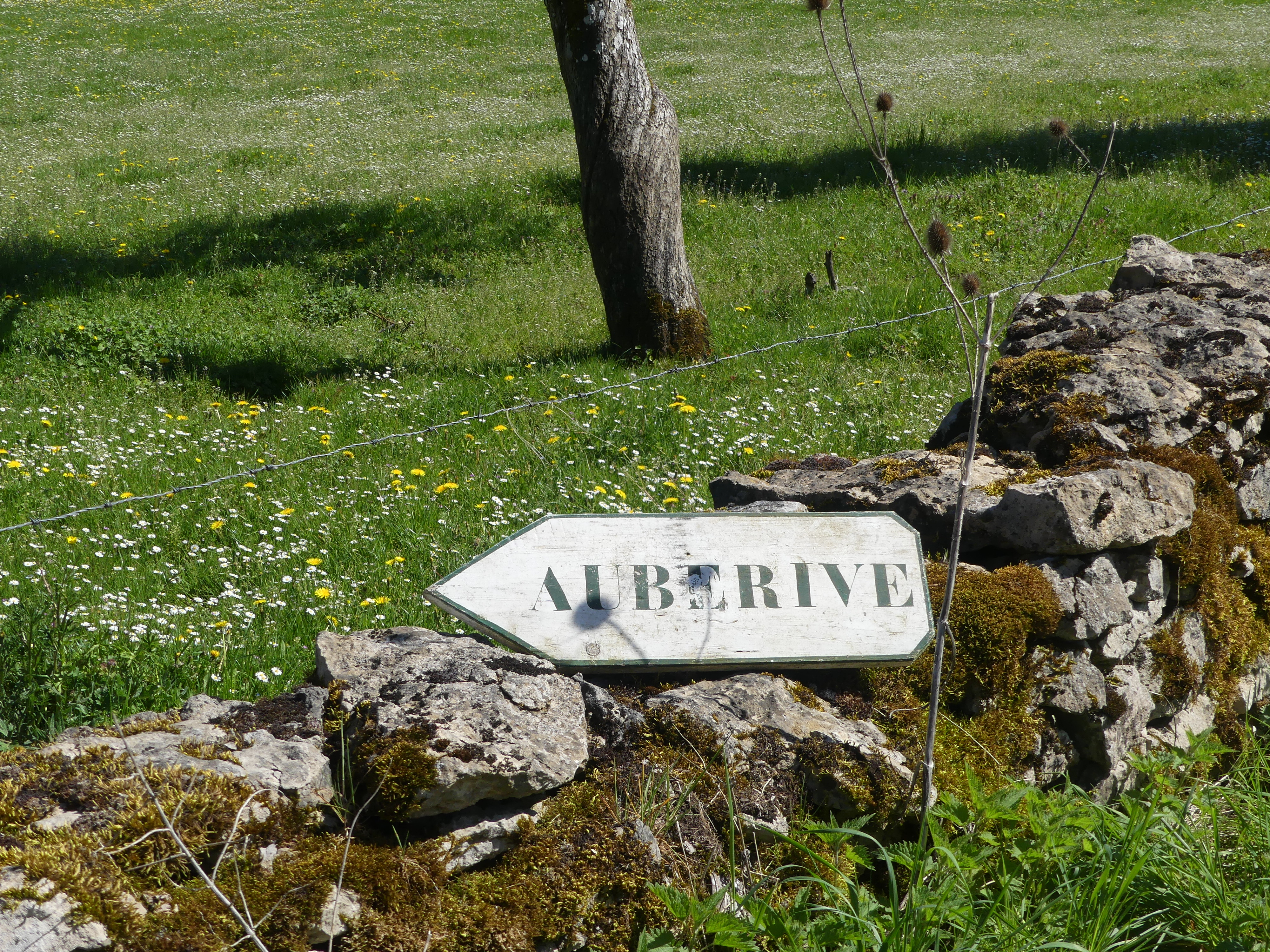 Panneau dans le Val Clavin